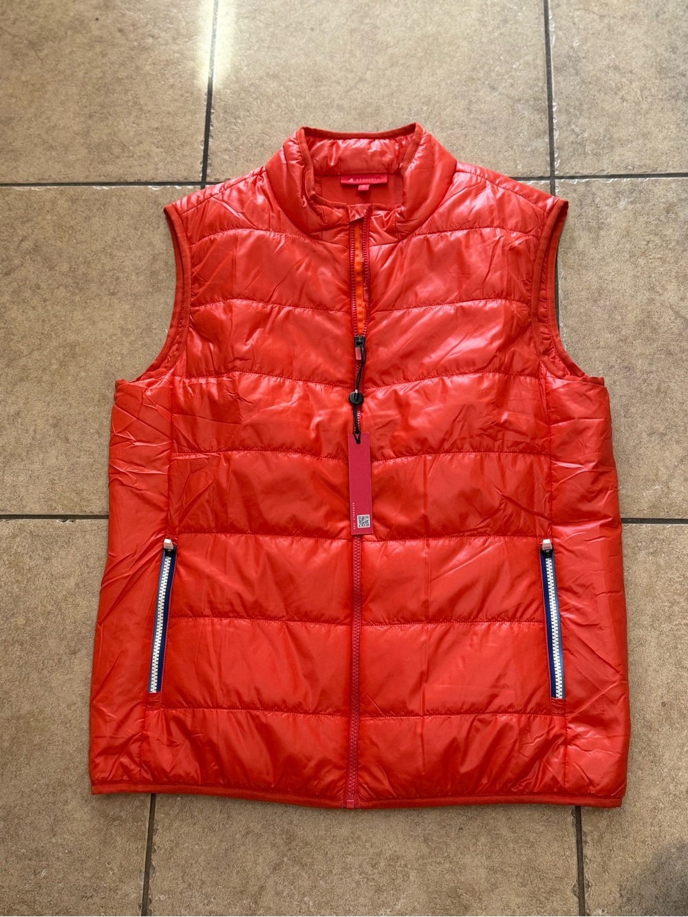 New Redvanly Mens L Winslow Puffer Vest Full Zip Lightweight Performance